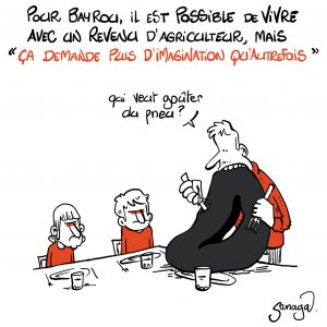 Impression dessin Revenus d'un agriculteur