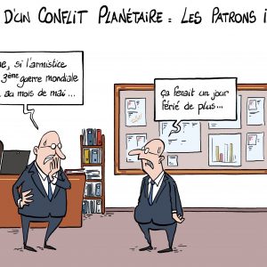 Impression dessin Conflit planétaire