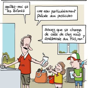 Impression dessin Pollution eau