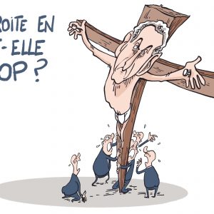 Impression dessin Sarkozy martyr